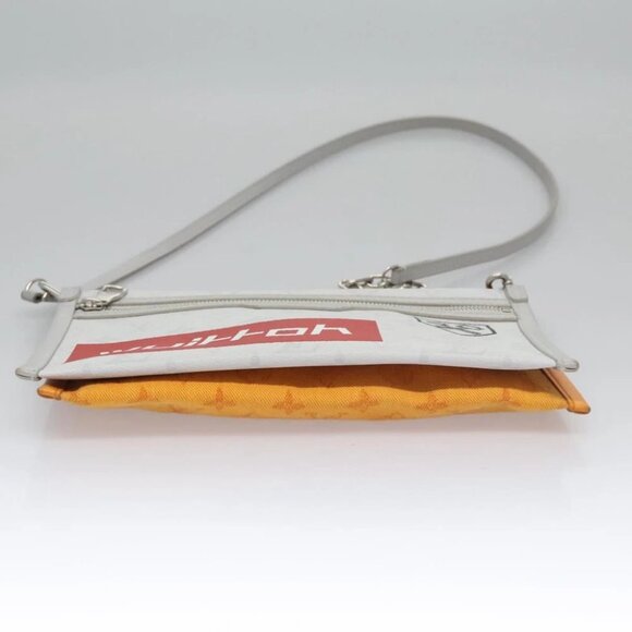 LOUIS VUITTON Monogram White Flat Mensenger Shoulder Bag - Picture 5 of 16